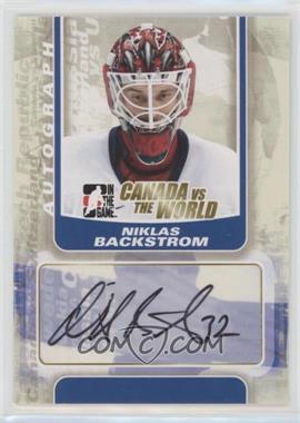 2011-12 In the Game Canada VS the World - Autographs #A-NB - Niklas Backstrom