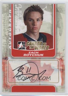 2011-12 In the Game Canada VS the World - Autographs #A-ZB - Zach Boychuk