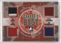 Joe Sakic, Rob Blake, Steve Yzerman, Joe Nieuwendyk #/10