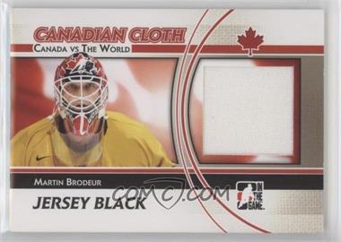 2011-12 In the Game Canada VS the World - Canadian Cloth - Black Jersey #CCM-04 - Martin Brodeur