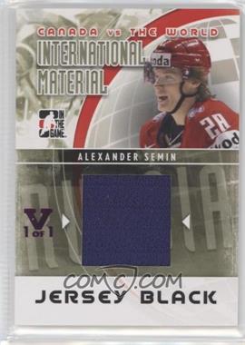 2011-12 In the Game Canada VS the World - International Material - Black Jersey 2016 ITG Final Vault Purple #IMM-12 - Alexander Semin /1
