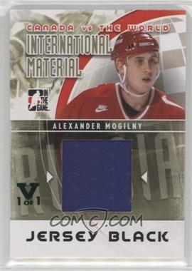2011-12 In the Game Canada VS the World - International Material - Black Jersey ITG Vault Emerald #IMM-14 - Alexander Mogilny /1