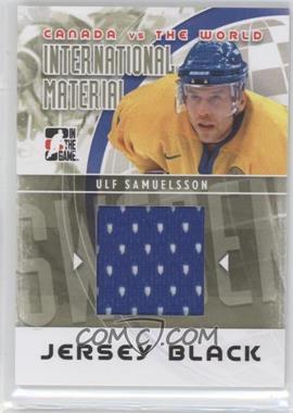 2011-12 In the Game Canada VS the World - International Material - Black Jersey #IMM-23 - Ulf Samuelsson