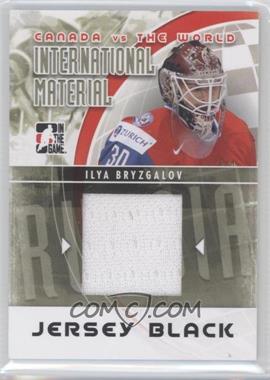 2011-12 In the Game Canada VS the World - International Material - Black Jersey #IMM-24 - Ilya Bryzgalov