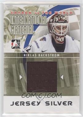 2011-12 In the Game Canada VS the World - International Material - Silver Jersey #IMM-16 - Niklas Backstrom