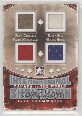 2011-12 In the Game Canada VS the World - International Showdown Teammates - Silver #IST-02 - Gerry Cheevers, Bobby Hull, Frank Mahovlich, Gordie Howe