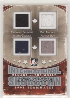 2011-12 In the Game Canada VS the World - International Showdown Teammates - Silver #IST-09 - Ray Bourque, Wayne Gretzky, Eric Lindros, Patrick Roy