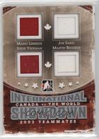 Mario Lemieux, Joe Sakic, Steve Yzerman, Martin Brodeur