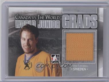 2011-12 In the Game Canada VS the World - World Junior Grads Jersey - Silver Fall Expo #WJG-20 - Peter Forsberg /1