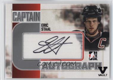 2011-12 In the Game Captain-C Series - Autograph - Silver ITG Vault Black #A-ES - Eric Staal