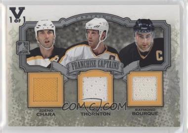 2011-12 In the Game Captain-C Series - Franchise Captains - Silver #FC-02 - Zdeno Chara, Joe Thornton, Ray Bourque