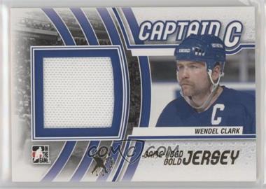 2011-12 In the Game Captain-C Series - Game-Used - Gold Jersey Spring Expo #M-58 - Wendel Clark /1