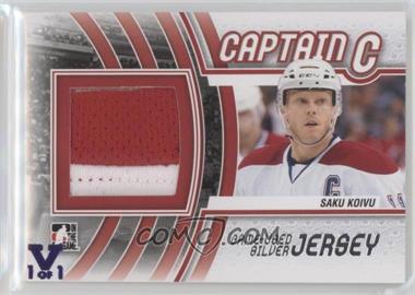 2011-12 In the Game Captain-C Series - Game-Used - Silver Jersey ITG Vault Purple #M-49 - Saku Koivu /1