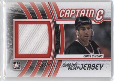 2011-12 In the Game Captain-C Series - Game-Used - Silver Jersey #M-07 - Chris Chelios /90