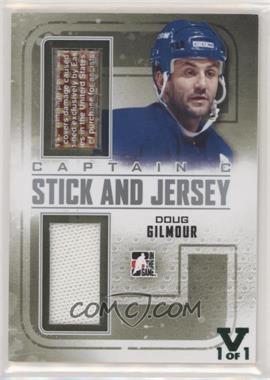 2011-12 In the Game Captain-C Series - Stick and Jersey - Gold ITG Vault Emerald #SJ-07 - Doug Gilmour /1