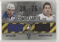 Colton Orr, Andrew Peters #/1