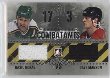 2011-12 In the Game Enforcers - Combatants - Black #C-29 - Basil McRae, Dave Manson