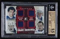 Tiger Williams, Wade Belak, Wendel Clark, Dion Phaneuf [BGS 9.5 GEM&n…