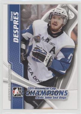 2011-12 In the Game Heroes and Prospects - 2011 Memorial Cup Champions St. John Sea Dogs #MC-06 - Simon Despres
