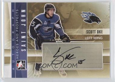 2011-12 In the Game Heroes and Prospects - Autographs #A-SO - Scott Oke