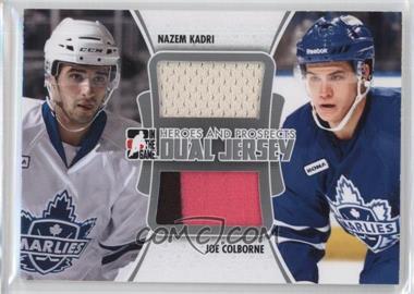 2011-12 In the Game Heroes and Prospects - Dual Jersey - Silver #DJ-01 - Nazem Kadri, Joe Colborne /80