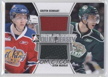 2011-12 In the Game Heroes and Prospects - Dual Jersey - Silver #DJ-02 - Griffin Reinhart, Ryan Murray /80