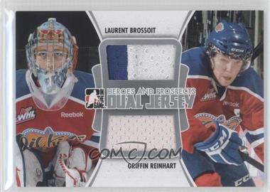 2011-12 In the Game Heroes and Prospects - Dual Jersey - Silver #DJ-16 - Laurent Brossoit, Griffin Reinhart /50