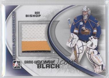2011-12 In the Game Heroes and Prospects - Game-Used - Black Jersey #M-09 - Ben Bishop