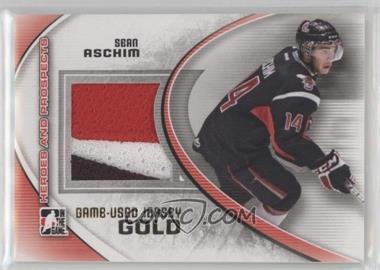 2011-12 In the Game Heroes and Prospects - Game-Used - Gold Jersey #M-35 - Sean Aschim /10