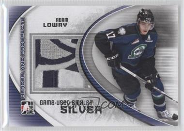 2011-12 In the Game Heroes and Prospects - Game-Used - Silver Emblem #M-48 - Adam Lowry