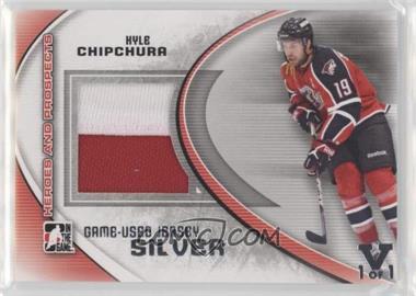 2011-12 In the Game Heroes and Prospects - Game-Used - Silver Jersey ITG Vault Black #M-10 - Kyle Chipchura /1