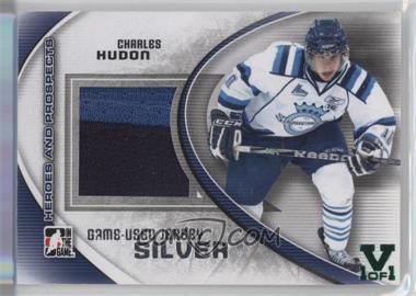 2011-12 In the Game Heroes and Prospects - Game-Used - Silver Jersey ITG Vault Emerald #M-17 - Charles Hudon /1