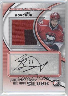 2011-12 In the Game Heroes and Prospects - Game-Used Jersey and Auto - Silver #MA-ZB - Zach Boychuk /3