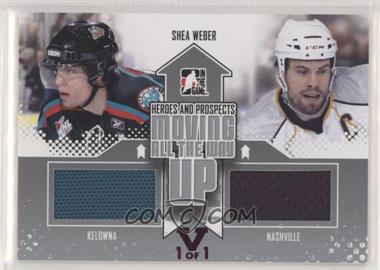 2011-12 In the Game Heroes and Prospects - Moving all the Way Up - Silver ITG Vault Ruby #MAU-09 - Shea Weber /1 [EX to NM]