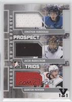 Jonathan Huberdeau, Jacob Markstrom, Quinton Howden #/1