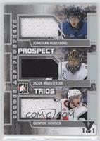 Jonathan Huberdeau, Jacob Markstrom, Quinton Howden #/1