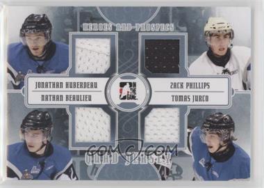 2011-12 In the Game Heroes and Prospects - Quad Jersey - Silver #QJ-04 - Jonathan Huberdeau, Nathan Beaulieu, Tomas Jurco, Zack Phillips /80