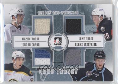 2011-12 In the Game Heroes and Prospects - Quad Jersey - Silver #QJ-05 - Nazem Kadri, Luke Adam, Jordan Caron, Blake Geoffrion /80