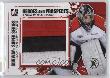 2011-12 In the Game Heroes and Prospects - Subway Super Series Game-Used - Black Jersey Spring Expo #SSM-03 - Andrew D'Agostini /1