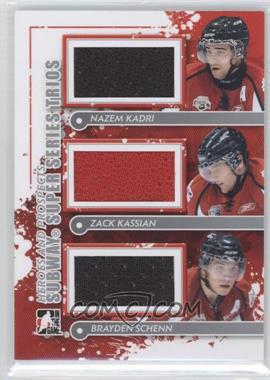 2011-12 In the Game Heroes and Prospects - Subway Super Series Trios - Silver #SST-13 - Nazem Kadri, Zack Kassian, Brayden Schenn /70