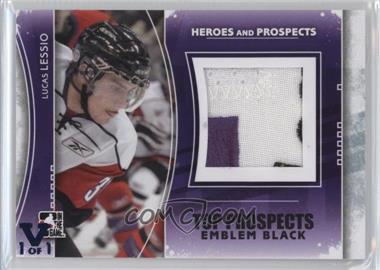 2011-12 In the Game Heroes and Prospects - Top Prospects - Black Emblem ITG Vault Sapphire #TPM-10 - Lucas Lessio /1