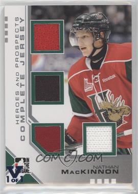 2011-12 In the Game Heroes and Prospects Update Series - Complete Jersey - Silver ITG Vault Sapphire #CJ-13 - Nathan MacKinnon /1