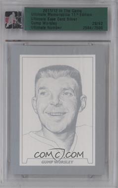 2011-12 In the Game Ultimate Memorabilia 11th Edition - [Base] - Silver #_GUWO - Gump Worsley /62 [Uncirculated]