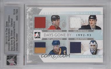 2011-12 In the Game Ultimate Memorabilia 11th Edition - Days Gone By - Silver #_CRLP - Chris Chelios, Felix Potvin, Luc Robitaille, Pat LaFontaine /24