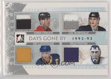 2011-12 In the Game Ultimate Memorabilia 11th Edition - Days Gone By - Silver #_CRLP - Chris Chelios, Felix Potvin, Luc Robitaille, Pat LaFontaine /24