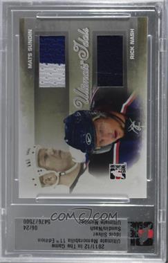 2011-12 In the Game Ultimate Memorabilia 11th Edition - Idols - Silver #_MSRN - Mats Sundin, Rick Nash /24 [Uncirculated]