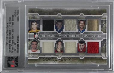 2011-12 In the Game Ultimate Memorabilia 11th Edition - When There Were Six - Team - Silver #_BMHUHP - John Bucyk, Frank Mahovlich, Doug Harvey, Norm Ullman, Bobby Hull, Jacques Plante /9 [Uncirculated]
