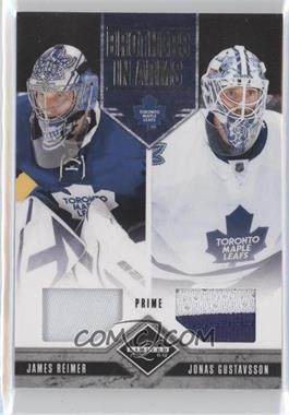 2011-12 Limited - Brothers In Arms Materials - Prime #8 - James Reimer, Jonas Gustavsson /25