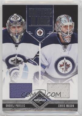 2011-12 Limited - Brothers In Arms Materials #11 - Ondrej Pavelec, Chris Mason /199