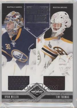 2011-12 Limited - Brothers In Arms Materials #20 - Ryan Miller, Tim Thomas /99